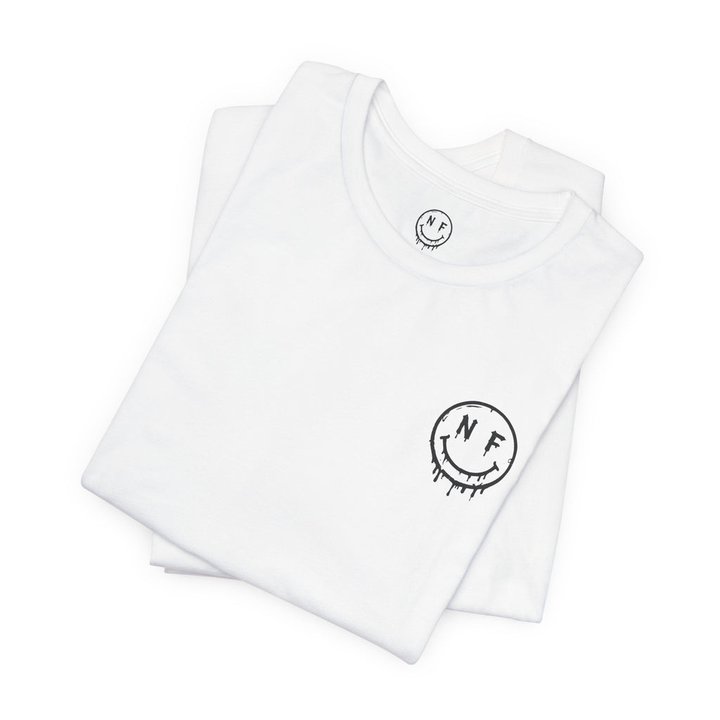 Never Forget Loyalty Tee — NF Drip Smiley Graphic T-Shirt