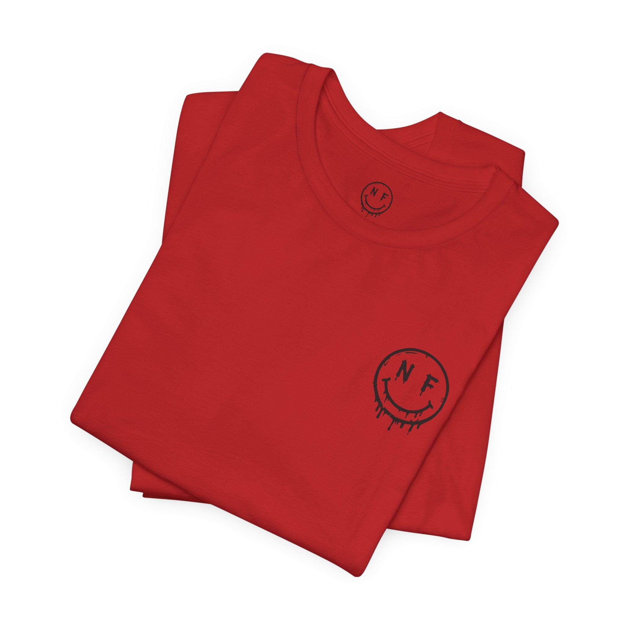 Never Forget Loyalty Tee — NF Drip Smiley Graphic T-Shirt