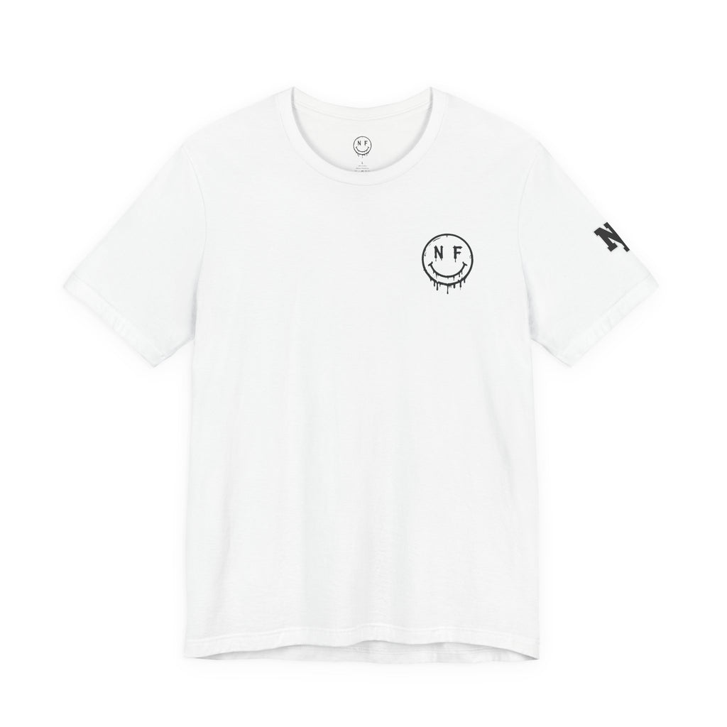 Never Forget Loyalty Tee — NF Drip Smiley Graphic T-Shirt