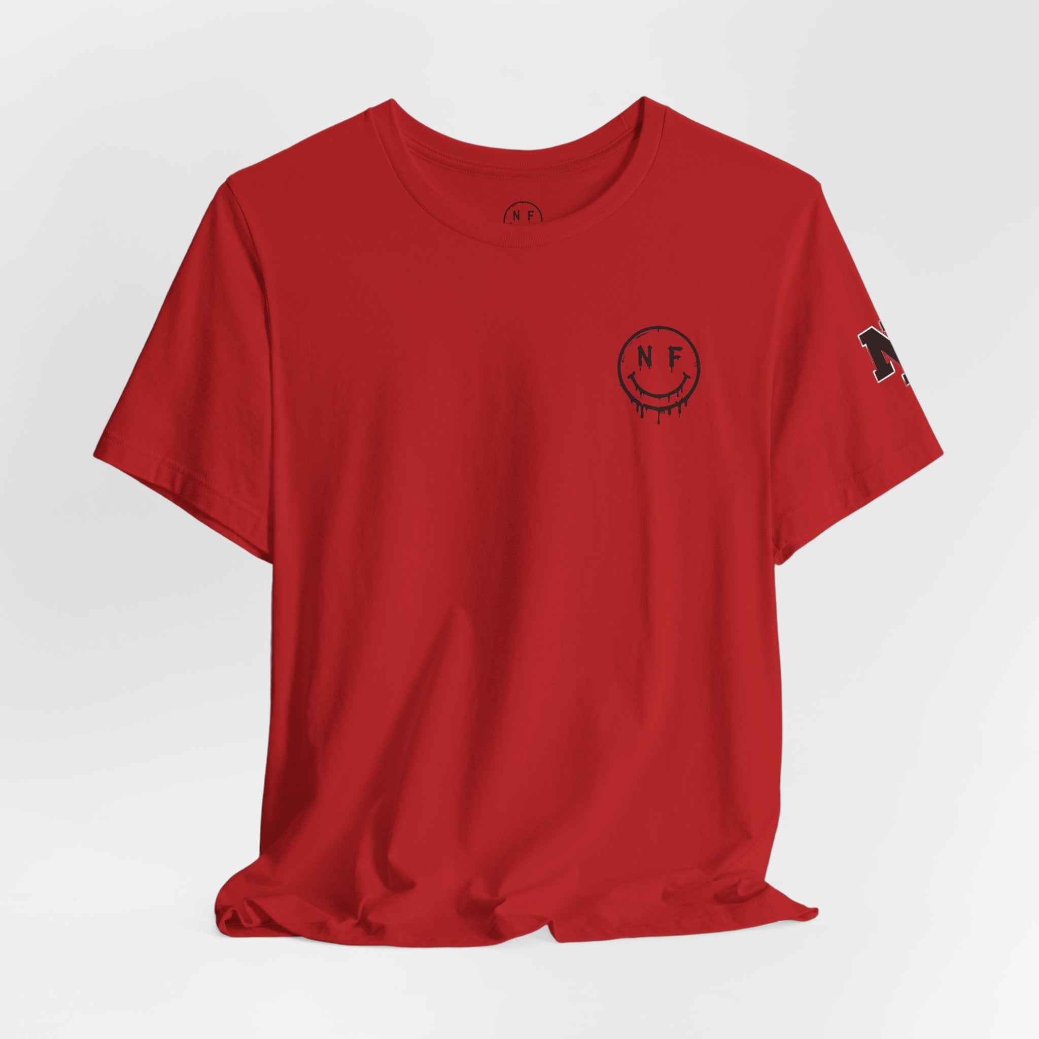 Never Forget Loyalty Tee — NF Drip Smiley Graphic T-Shirt