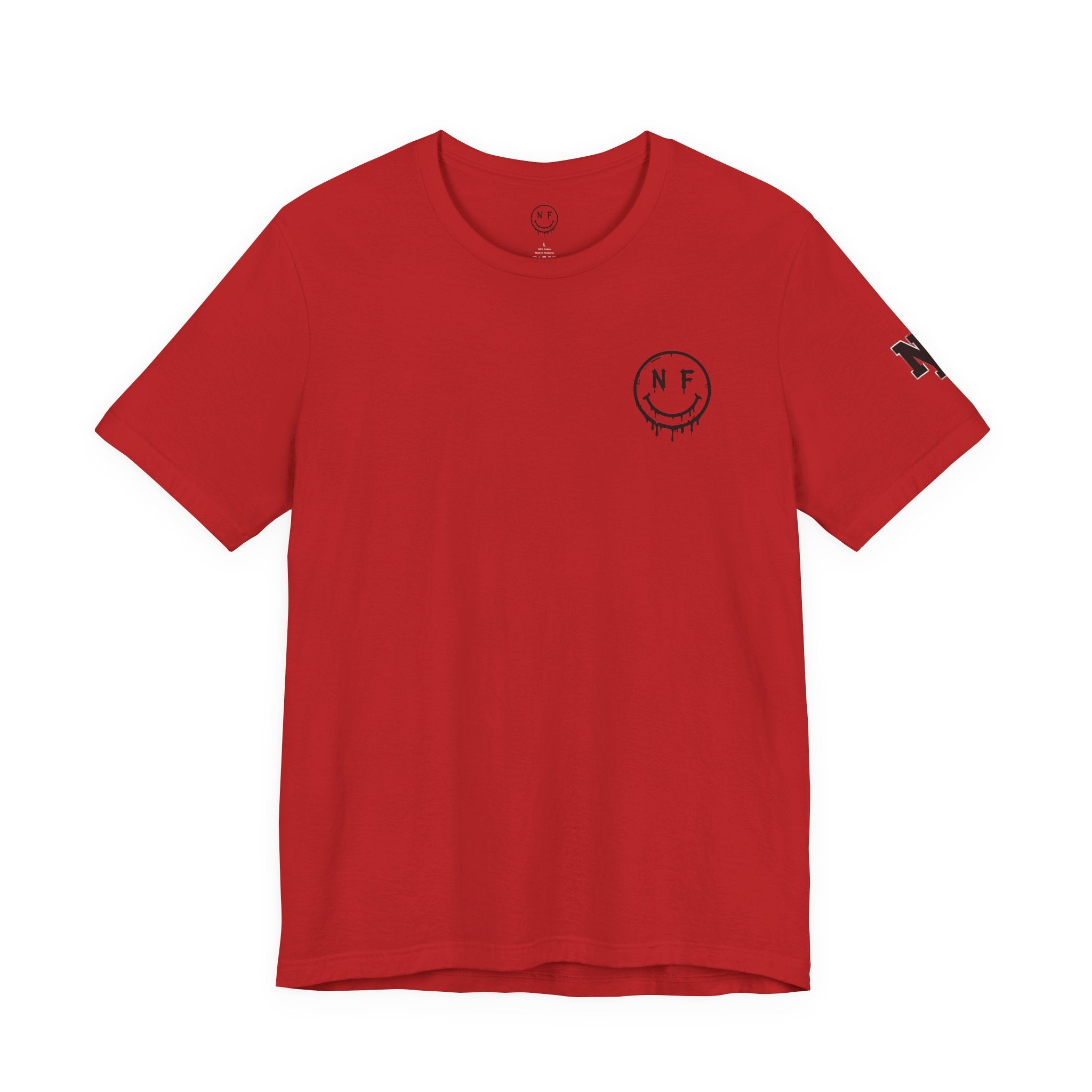 Never Forget Loyalty Tee — NF Drip Smiley Graphic T-Shirt