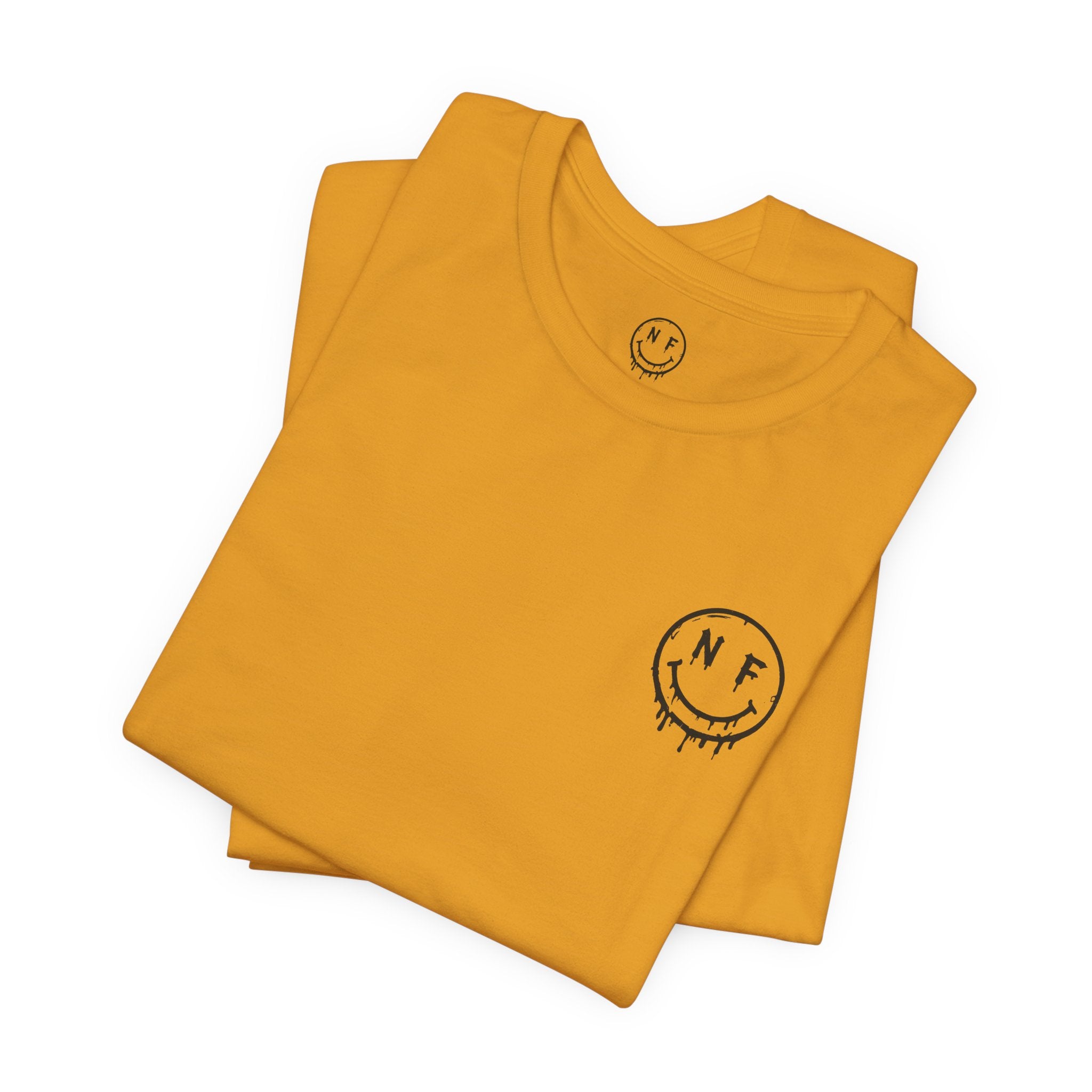 Never Forget Loyalty Tee — NF Drip Smiley Graphic T-Shirt
