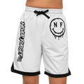 Never Forget smiley logo Basketball Shorts | Ribbed Trim