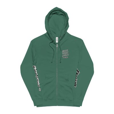 Never Forget Loyalty smiley logo Hoodie | Zip-up sweatshirt, sleeve script
